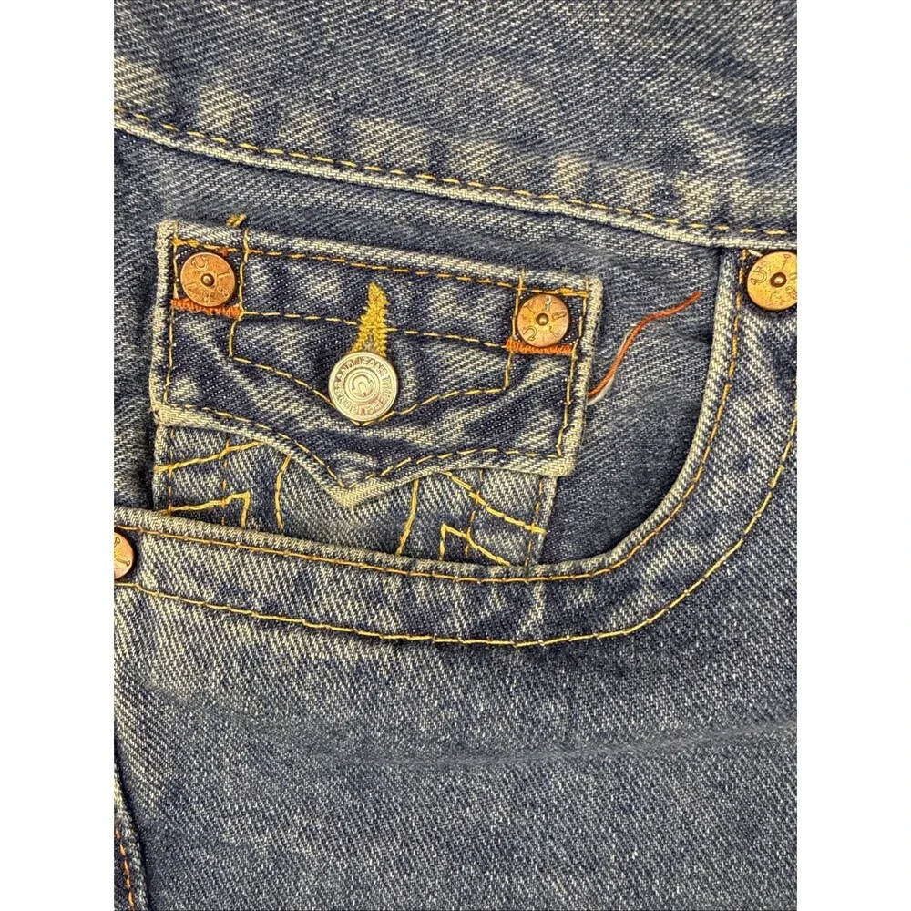 Vintage True Religion Joey Flare Jeans Men’s Cutoff USA Bootcut Stretch Size 31